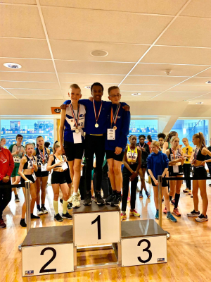 Podium 1000m met Milan Podium 1000m met Milan