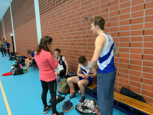 Voorbereiding voor de 50 meter